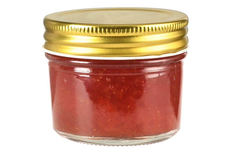 Lasiset hillopurkit kullan värisillä kansilla 24 kpl 110 ml - Kulta - Kotitalous - Ruoanlaitto & leivonta - Keittiövälineet & keittiötarvikkeet - Purkit