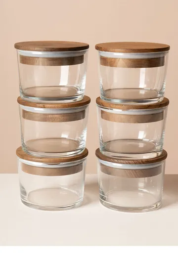Säilytysrasiat, setti (12 osaa) Opviq Cleo Shelf (8 x 8 x 5 cm) Läpinäkyvä pähkinä - Läpinäkyvä pähkinä - Kotitalous - Ruoanlaitto & leivonta - Keittiövälineet & keittiötarvikkeet - Purkit