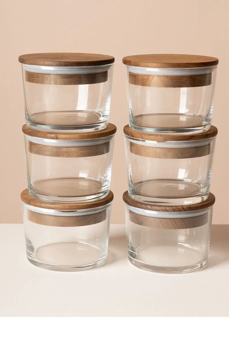 Säilytysrasiat, setti (12 osaa) Opviq Cleo Shelf (8 x 8 x 5 cm) Läpinäkyvä pähkinä - Läpinäkyvä pähkinä - Kotitalous - Ruoanlaitto & leivonta - Keittiövälineet & keittiötarvikkeet - Purkit