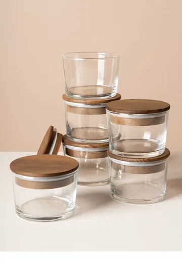 Säilytysrasiat, setti (12 osaa) Opviq Cleo Shelf (8 x 8 x 5 cm) Läpinäkyvä pähkinä - Läpinäkyvä pähkinä - Kotitalous - Ruoanlaitto & leivonta - Keittiövälineet & keittiötarvikkeet - Purkit