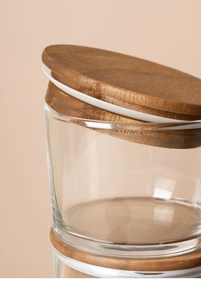 Säilytysrasiat, setti (12 osaa) Opviq Cleo Shelf (8 x 8 x 5 cm) Läpinäkyvä pähkinä - Läpinäkyvä pähkinä - Kotitalous - Ruoanlaitto & leivonta - Keittiövälineet & keittiötarvikkeet - Purkit