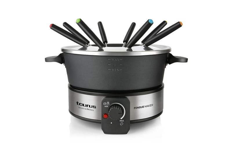 Fonduepata Taurus 1000W, Musta||Hopea