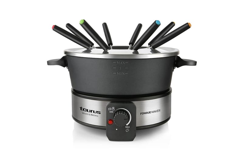 Fonduepata Taurus 1000W, Musta||Hopea