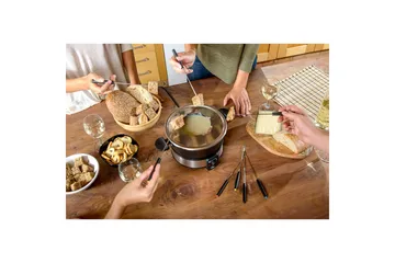 Fonduepata Taurus 1000W - Musta||Hopea - Kotitalous - Ruoanlaitto & leivonta - Padat, kattilat & pannut - Fonduepata