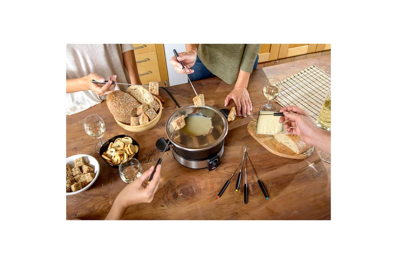 Fonduepata Taurus 1000W - Musta||Hopea - Kotitalous - Ruoanlaitto & leivonta - Padat, kattilat & pannut - Fonduepata