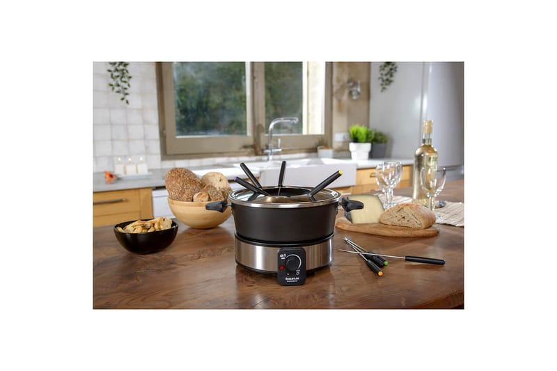 Fonduepata Taurus 1000W - Musta||Hopea - Kotitalous - Ruoanlaitto & leivonta - Padat, kattilat & pannut - Fonduepata