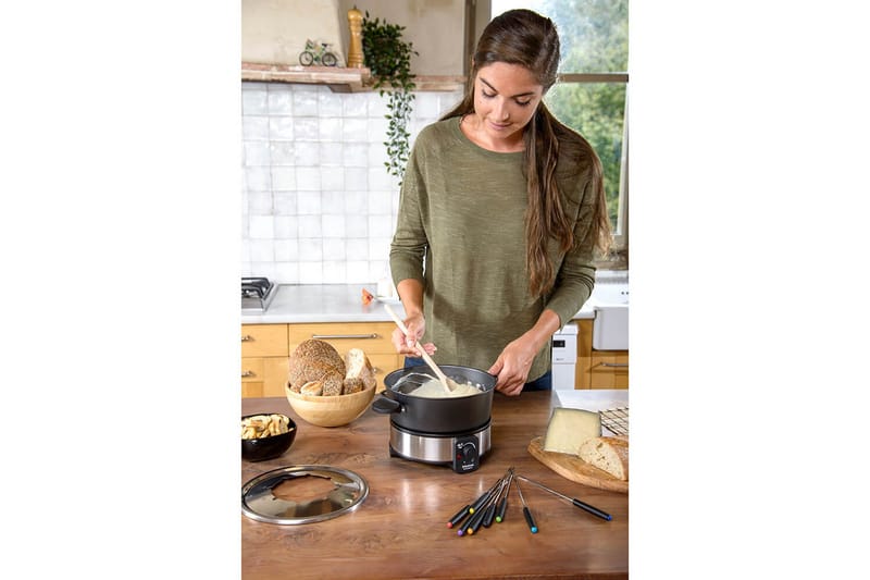 Fonduepata Taurus 1000W - Musta||Hopea - Kotitalous - Ruoanlaitto & leivonta - Padat, kattilat & pannut - Fonduepata