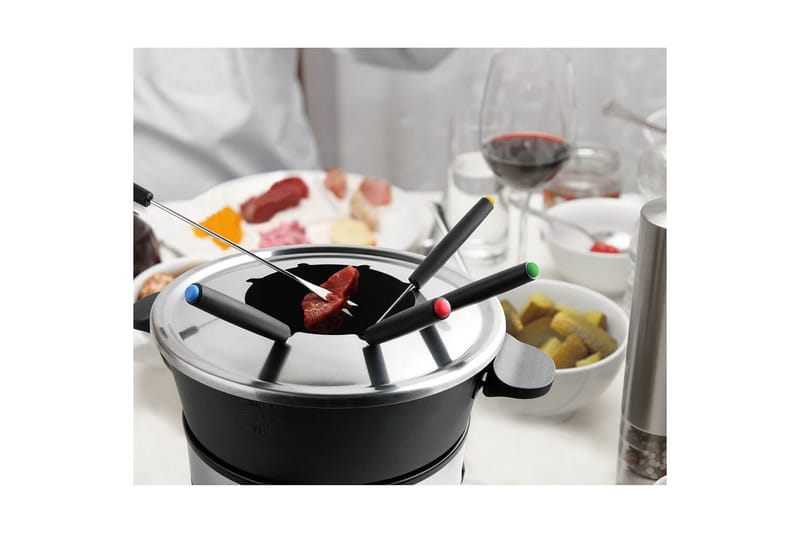 Fonduepata Taurus 1000W - Musta||Hopea - Kotitalous - Ruoanlaitto & leivonta - Padat, kattilat & pannut - Fonduepata