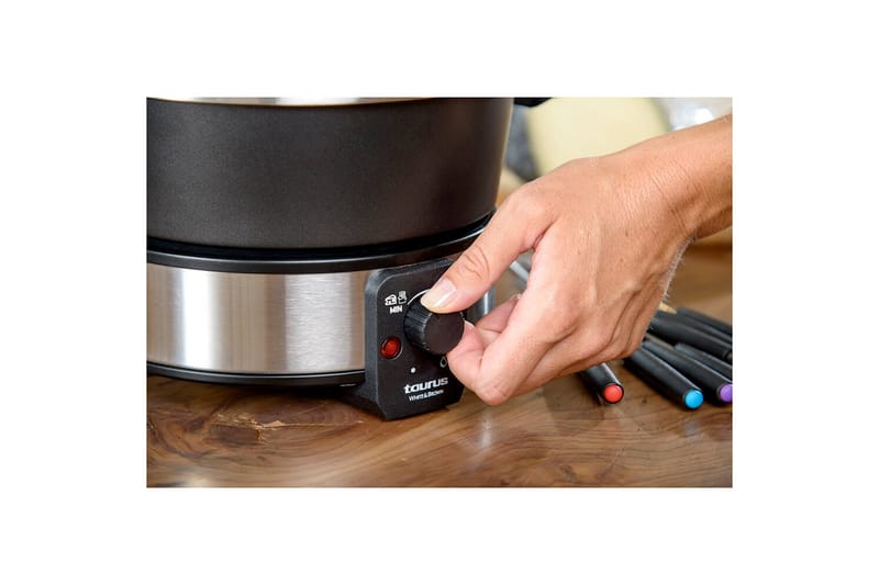 Fonduepata Taurus 1000W - Musta||Hopea - Kotitalous - Ruoanlaitto & leivonta - Padat, kattilat & pannut - Fonduepata