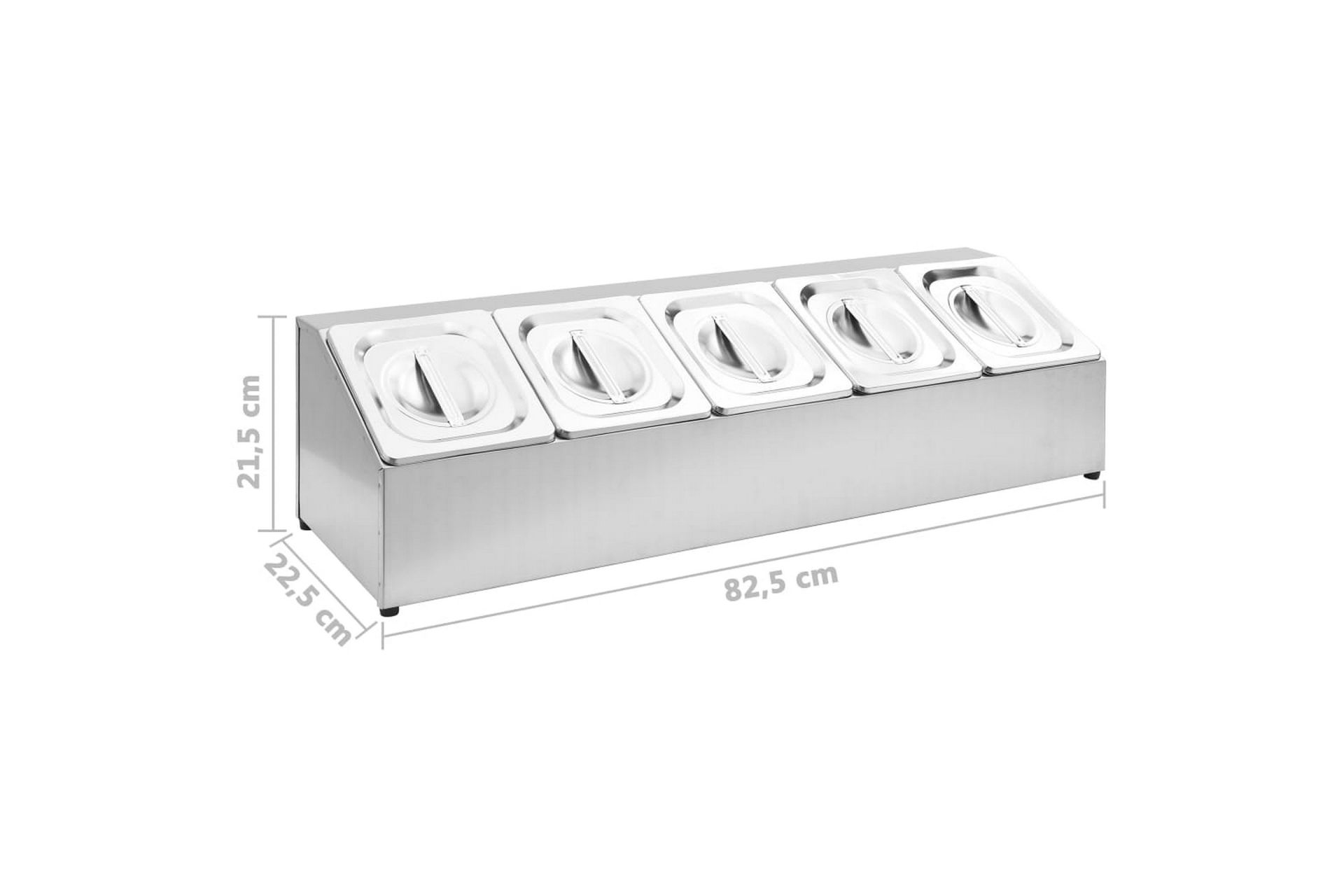 Ruokavuokateline 5 kpl GN 1/6 ruostumaton teräs - Kotitalous - Ruoanlaitto & leivonta - Padat, kattilat & pannut - Kattila
