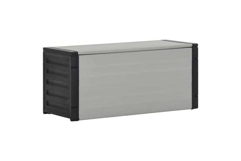 Puutarhan roskakori harmaa 85x34x40 cm - Harmaa - Kotitalous - Siivous & vaatehuolto - Lajittelu & jätehuolto