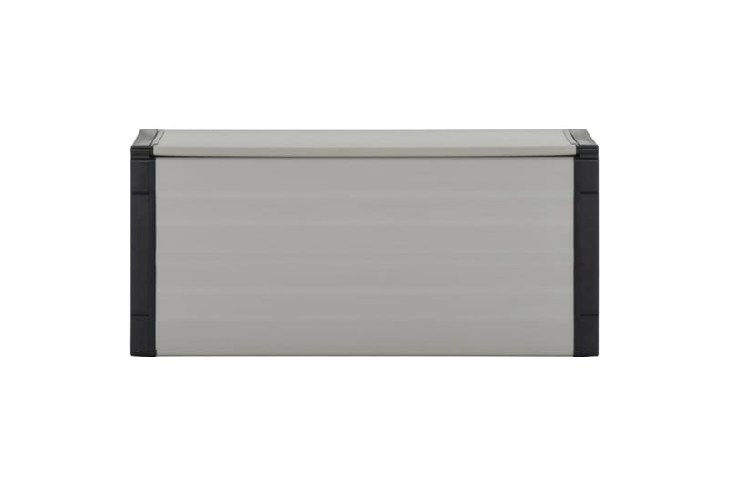 Puutarhan roskakori harmaa 85x34x40 cm - Harmaa - Kotitalous - Siivous & vaatehuolto - Lajittelu & jätehuolto