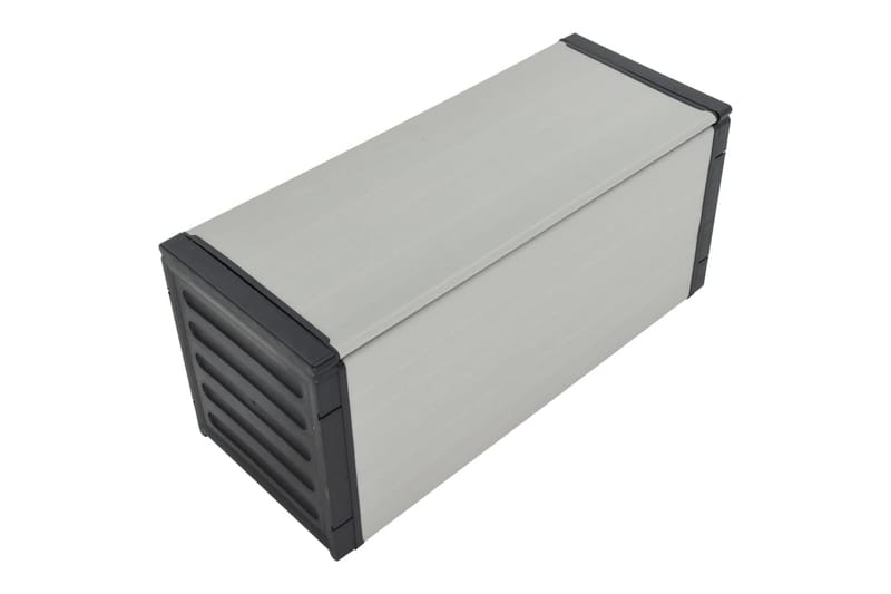 Puutarhan roskakori harmaa 85x34x40 cm - Harmaa - Kotitalous - Siivous & vaatehuolto - Lajittelu & jätehuolto