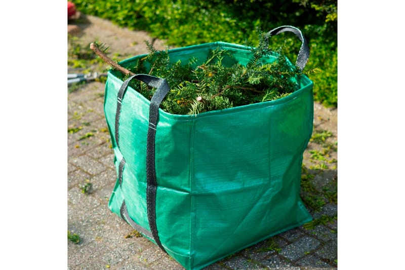 Nature Puutarhajätesäkki neliö vihreä 325 l 6072401 - Roskakorit & jäteastiat