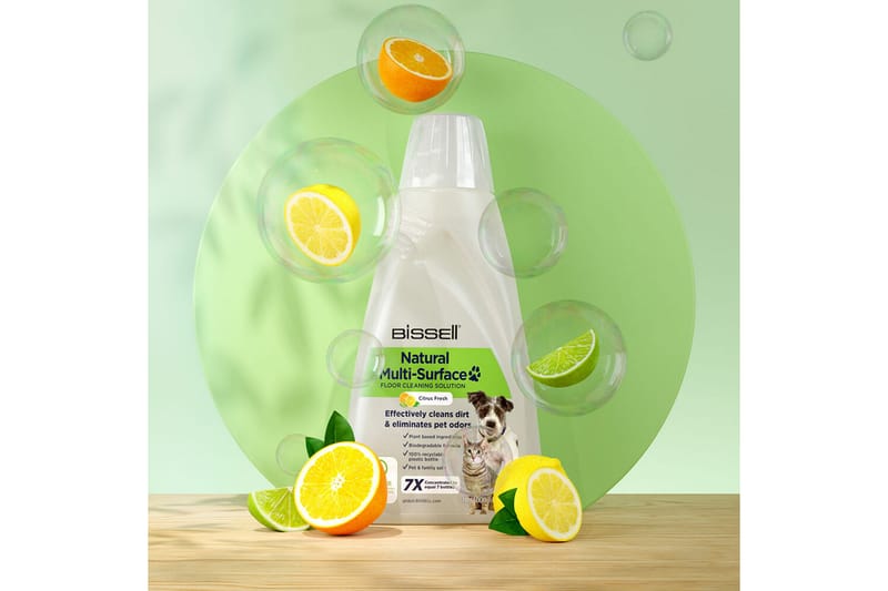 Lattianpuhdistusaine Bissell Natural Multi-Surface Lemmikit - Valkoinen||Vihreä - Kotitalous - Siivous & vaatehuolto - Pölynimurit - Pölynimuritarvikkeet