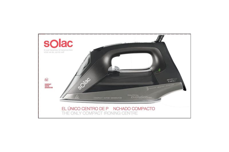 Höyrysilitysrauta Solac Easy Temp Evolution Pro - Kotitalous - Siivous & vaatehuolto - Vaatehuolto - Höyrysilitysrauta & höyryasema