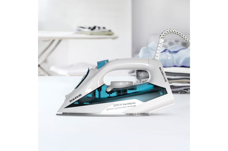 Höyrysilitysrauta Taurus Bali 3200 X-Slide - Sininen||Valkoinen - Kotitalous - Siivous & vaatehuolto - Vaatehuolto - Höyrysilitysrauta & höyryasema