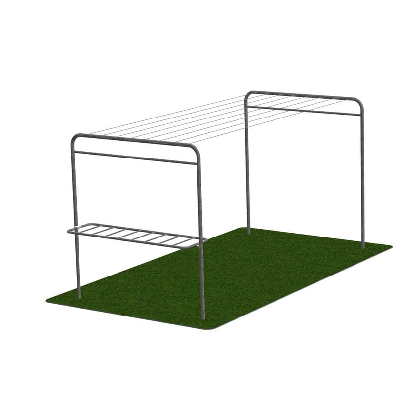 Yhdistetty tamppausteline ja kuivausteline Varax 110 Sinkitty, Sinkitty