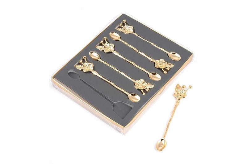 Lusikkasetti 6-pak, Kulta