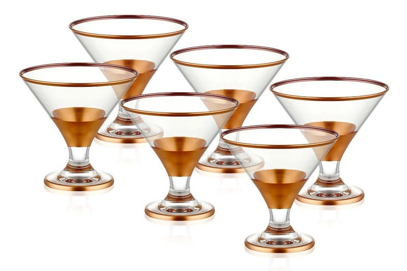 Glass setti 6-pak - Rosékulta - Kotitalous - Tarjoilu & kattaus - Juomalasit