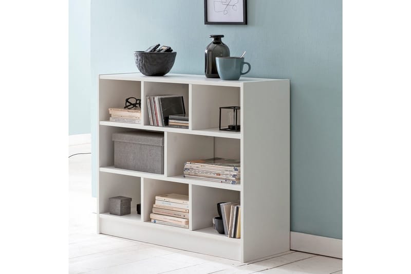 Kirjahylly Wohnling Lastulevyä, 8 säilytyshyllyä - Kotitalous - Tarjoilu & kattaus - Kannut & karahvit - Lasipullo