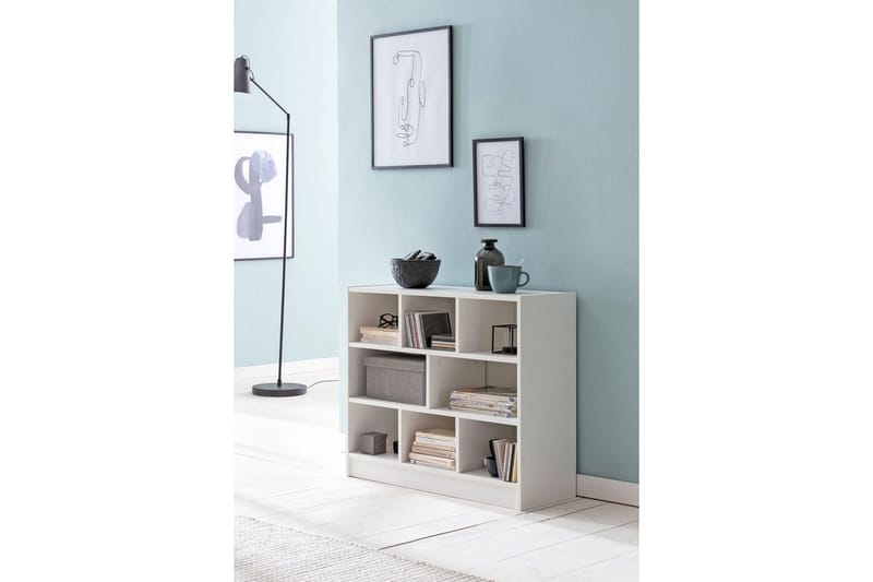 Kirjahylly Wohnling Lastulevyä, 8 säilytyshyllyä - Kotitalous - Tarjoilu & kattaus - Kannut & karahvit - Lasipullo