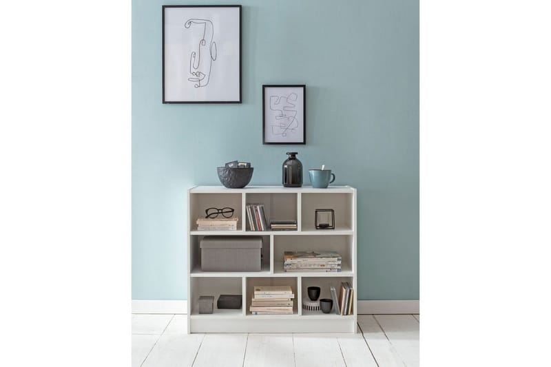 Kirjahylly Wohnling Lastulevyä, 8 säilytyshyllyä - Kotitalous - Tarjoilu & kattaus - Kannut & karahvit - Lasipullo