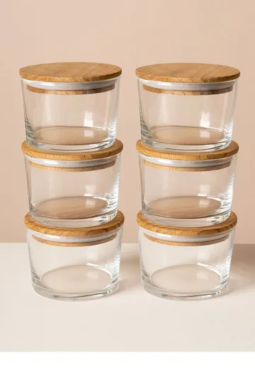 Säilytysrasiat, setti (12 osaa) Opviq Cleo-hylly (8 x 8 x 5 cm) läpinäkyvä safiiri tammi - Läpinäkyvä Sapphire Oak - Kotitalous - Tarjoilu & kattaus - Kannut & karahvit - Lasipullo