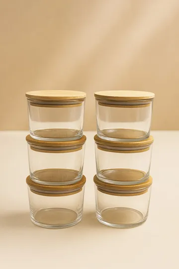 Säilytysrasiat, setti (12 osaa) Opviq Cleo Shelf (8 x 8 x 5 cm) Läpinäkyvä tammi - Läpinäkyvä tammi - Kotitalous - Tarjoilu & kattaus - Kannut & karahvit - Lasipullo