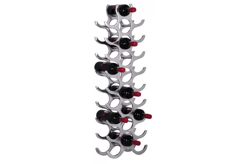 Viiniteline Wohnling Alumiinivalu käsin kiillotettu tila 27 pullolle moderni loft, undefined