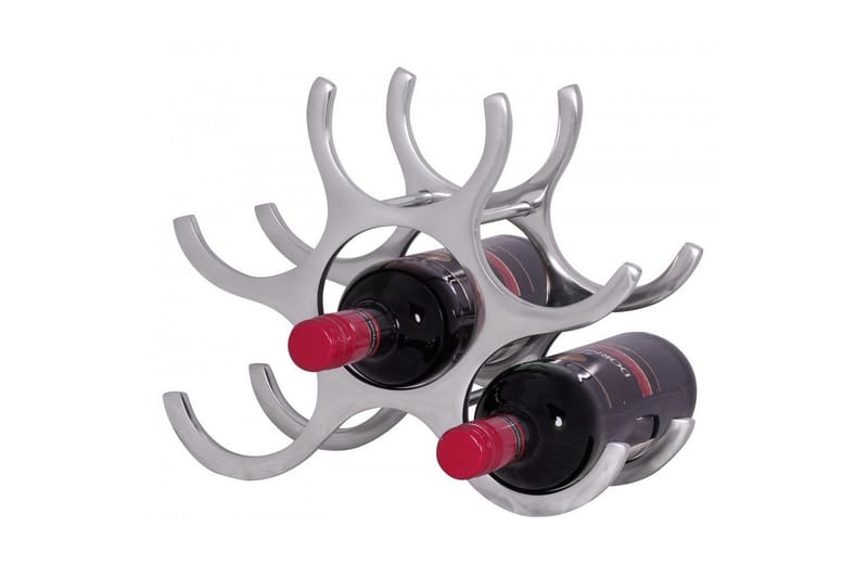 Viiniteline Wohnling Alumiinivalu käsin kiillotettu tila 6 pullolle moderni loft, undefined