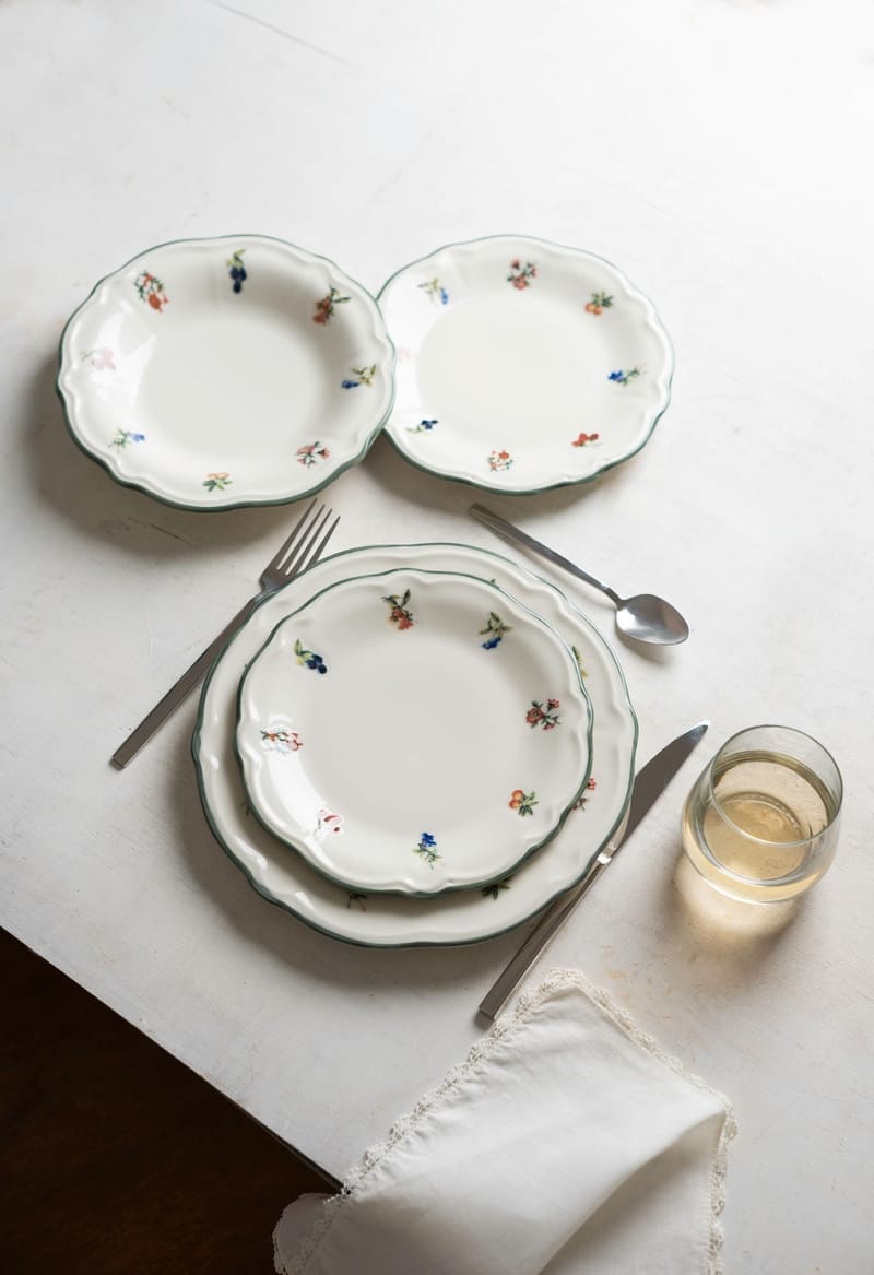 Astiasetti (24 osaa) Opviq Vintage Rose (32 x 36 x 41 cm) monivärinen - Monivärinen - Kotitalous - Tarjoilu & kattaus - Astiasto