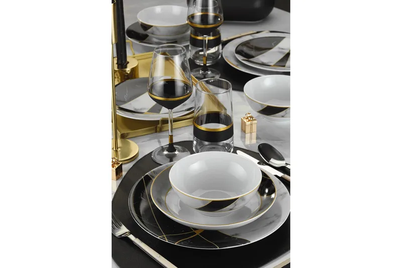 Lautassetti 24-pak - Monivärinen - Kotitalous - Tarjoilu & kattaus - Astiasto