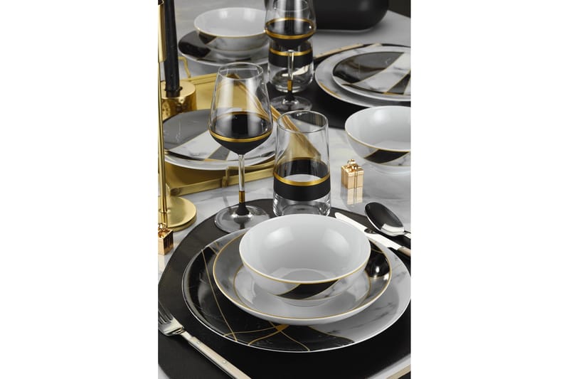 Lautassetti 24-pak - Monivärinen - Kotitalous - Tarjoilu & kattaus - Astiasto