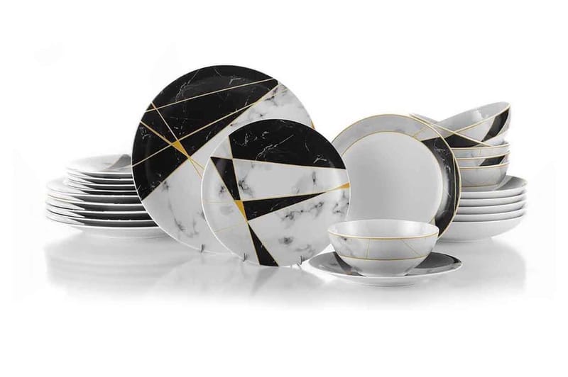 Lautassetti 24-pak, Monivärinen