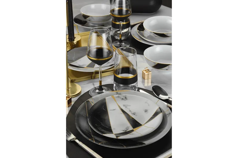 Lautassetti 24-pak - Monivärinen - Kotitalous - Tarjoilu & kattaus - Astiasto