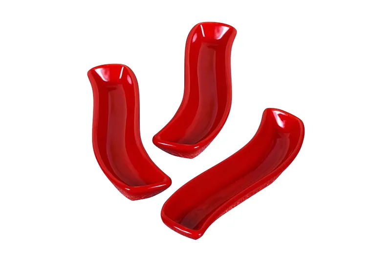 Lautassetti 3-pak, Punainen