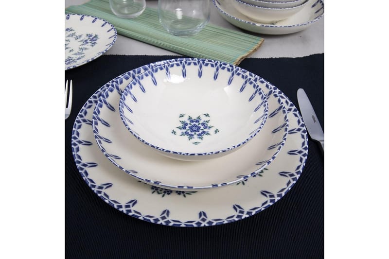 Lautassetti Subatan 24 osaa - Posliini/Valkoinen - Kotitalous - Tarjoilu & kattaus - Astiasto