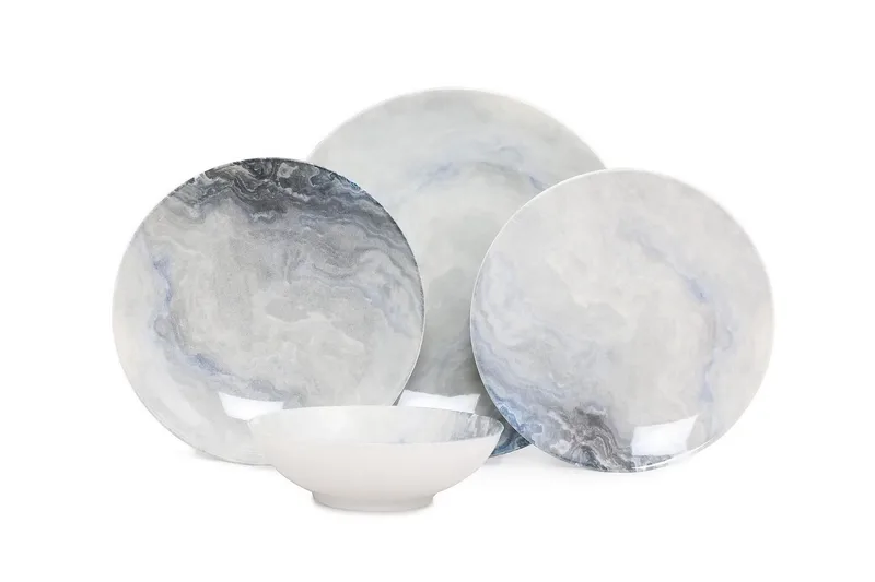 Lautassetti Subatan 24 osaa, Posliini/Monivärinen