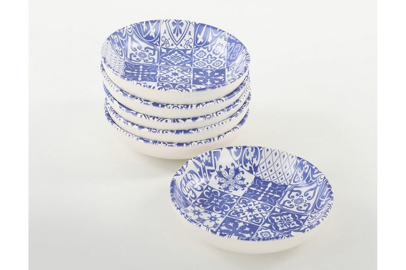 Leipälautaset - Valkoinen/Tummansininen - Kotitalous - Tarjoilu & kattaus - Astiasto