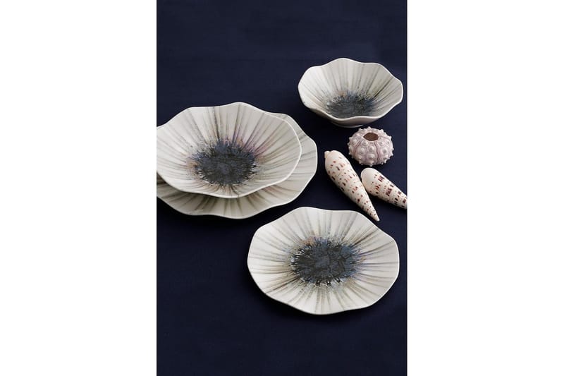 Lautassetti Subatan 24 osaa - Posliini/Monivärinen - Kotitalous - Tarjoilu & kattaus - Astiasto - Neliskulmainen lautanen