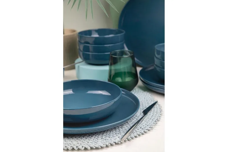 Ruokailuvälinesetti (12 osaa) Seremonia Tummansininen - Tummansininen - Kotitalous - Tarjoilu & kattaus - Astiasto