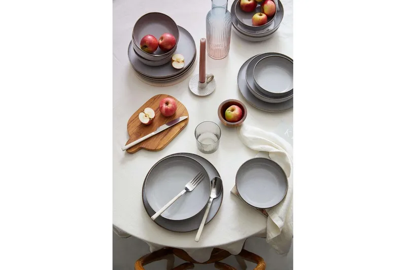 Ruokailuvälinesetti (12 osaa) Pinewick harmaa - Hiilenharmaa - Kotitalous - Tarjoilu & kattaus - Astiasto