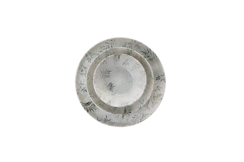 Ruokailuvälinesetti (18 osaa) Haruka Valkoinen / Antrasiitti - Valkoinen/Antrasiitti - Kotitalous - Tarjoilu & kattaus - Astiasto