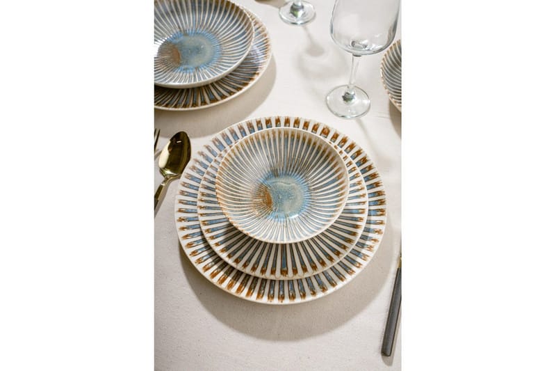 Ruokailuvälinesetti (24 osaa) Harrowen Monivärinen - Monivärinen - Kotitalous - Tarjoilu & kattaus - Astiasto