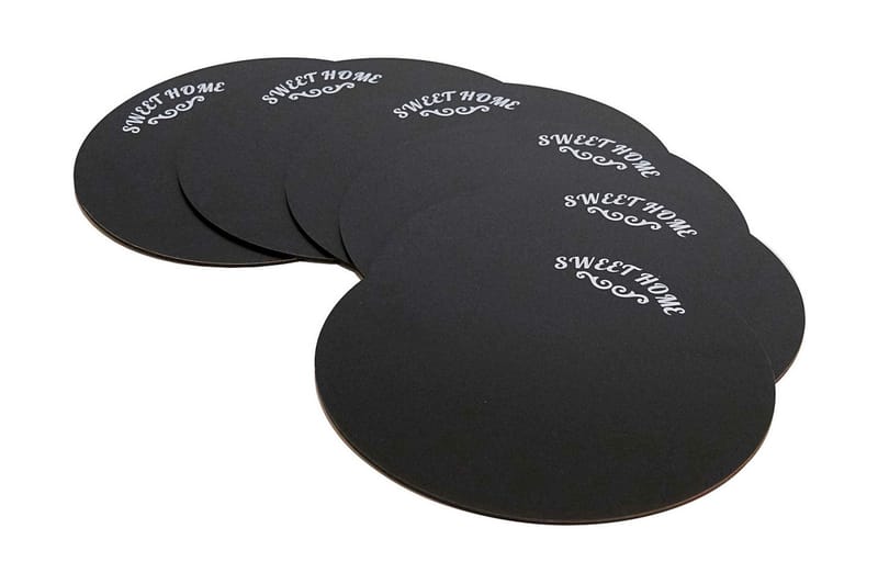 Bordstabletter 6-pak, Musta