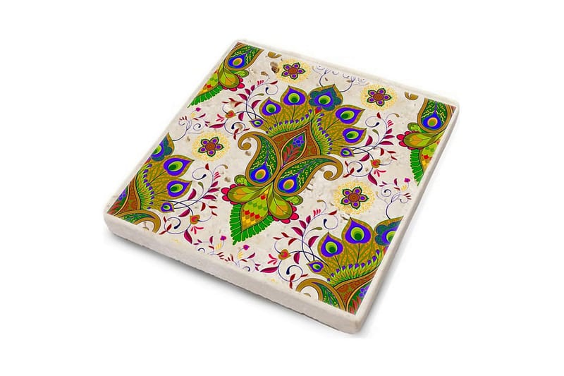 Lasinalunen 4-pak - Vihreä/Monivärinen - Kotitalous - Tarjoilu & kattaus - Muu tarjoilu & kattaus - Pannunalunen