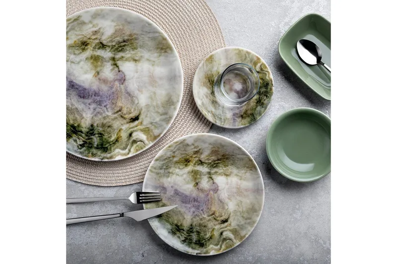 Aamiaissetti (25 osaa) Nylar 128 Monivärinen - Monivärinen - Kotitalous - Tarjoilu & kattaus - Posliini