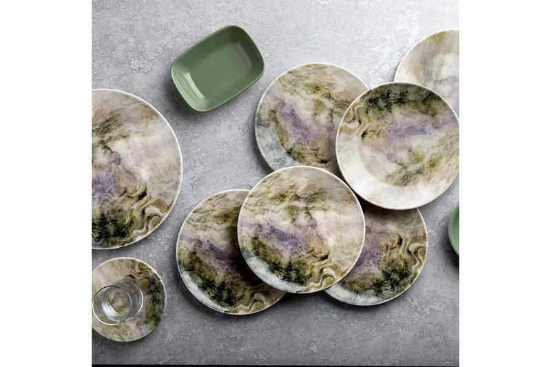 Aamiaissetti (25 osaa) Nylar 128 Monivärinen - Monivärinen - Kotitalous - Tarjoilu & kattaus - Posliini