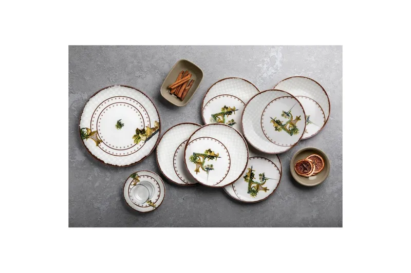 Aamiaissetti (25 osaa) Nylar 129 Monivärinen - Monivärinen - Kotitalous - Tarjoilu & kattaus - Posliini